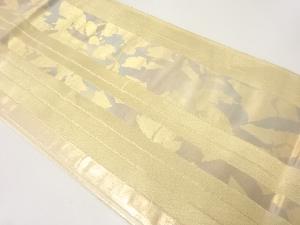 竹縞模様織出し袋帯